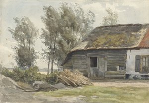 Bondegård med lade