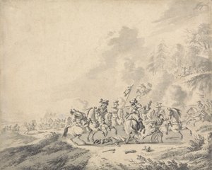 En kavalerikamp af Jan Wyck