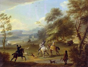 A Hawking Party, ca. 1690