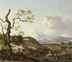 Et landskab med rejsende (olie)
