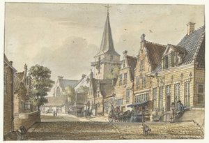 Udsigt i landsbyen Harmelen af Jan de Beijer