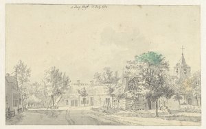 Udsigt i landsbyen Odijk af Jan de Beijer