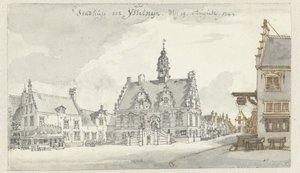 Udsigt over rådhuset i IJsselstein af Jan de Beijer