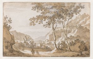 Albano set fra vest af Jan de Bisschop (attributed to)