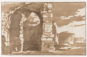 En del af badene af Diocletian og S. Bernardo alle Terme af Jan de Bisschop