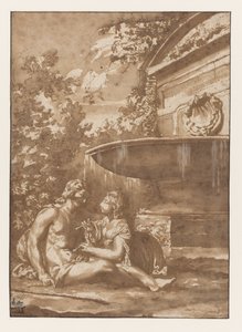 Idyll ved et springvand