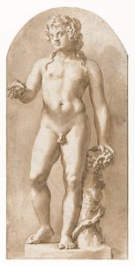 Unge Bacchus stående af Jan de Bisschop