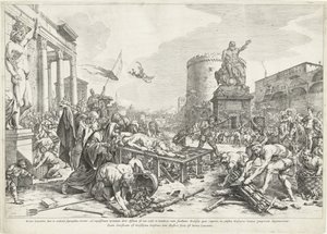 Martelaarschap van heilige Lawrence Salige Lawrence mens (...) er Rom Lawrence (titel på objekt)