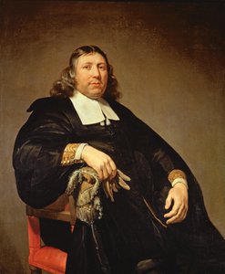 Portræt af Dammas Guldewagen, ca. 1657 af Jan de Bray