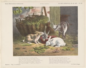 De tre kaniner og geden (titel på objektet) Nye hollandske børnetryk (serietitel på objekt) Funkes print (serietitel på objekt)
