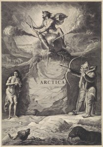 Arktisk landskab Arctica (titel på objekt) af Jan de Visscher (rejected attribution)