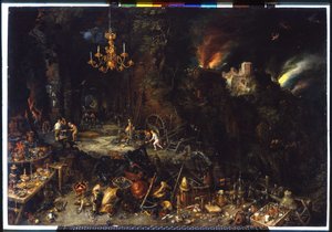 Ilden af Brueghel Jan I (1568-1625) 1621 (olie på lærred) af Jan the Elder Brueghel