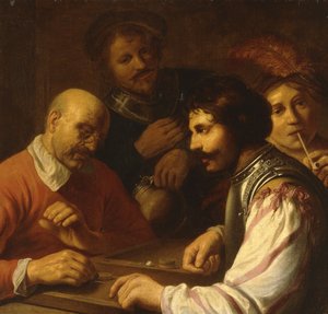 Tric-Trac-spillere i en kro, ca. 1623-5