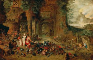 Venus i Vulcans smedje af Jan the Younger (workshop) Brueghel
