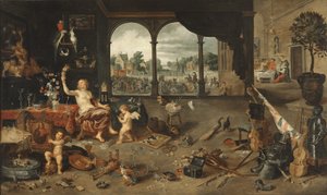 Menneskelivets forfængelighed, 1631 af Jan Brueghel the Younger