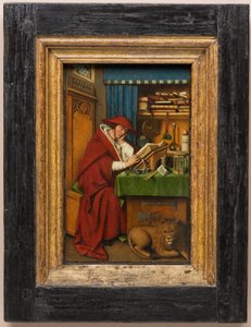Hieronymus i sit arbejdsværelse af Jan van (attr. to) Eyck