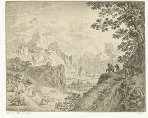 Flodlandskab med rejsende Rhinlandskaber (serietitel)