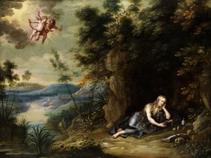 Maria Magdalene som eneboer af Jan van Balen