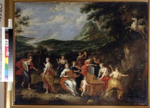 Pallas Athene og Muser af Jan van Balen
