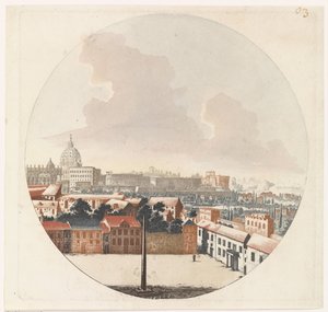 Udsigt over Rom af Jan van Call (I) (possibly)