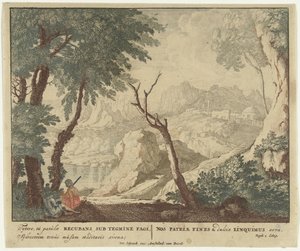 Hyrde og hyrdinde hviler ved et træ Scener fra Virgils digtsamling Bucolica (serietitel)