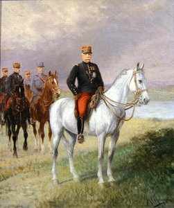 Marshal Joseph Joffre (1852-1931) (olie på lærred)