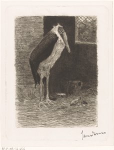 Marabou af Jan van Essen (signed by artist)