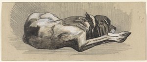 Sovende hund, til højre af Jan van Essen