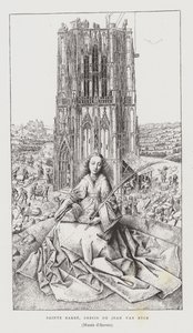 Sankt Barbara, 1437 af Jan van Eyck