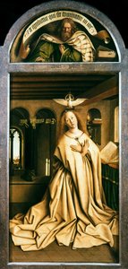 Gent-altertavlen. Adoration of the Mystic Lamb: Virgin Annunciate, 1432. af Jan van Eyck