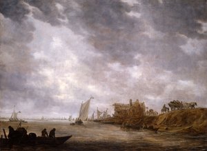 En flodscene, 1642.