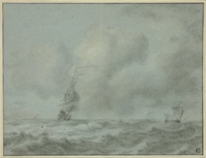 Både på havet af Jan van Goyen