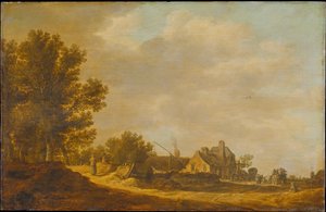 Landskab med kro af Jan van Goyen