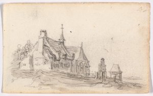 De spedalskes hus i Kleve af Jan van Goyen