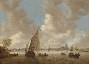 Udsigt over Dordrecht fra nord, begyndelsen af 1650