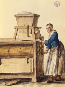 Boltemel (pen & blæk og akvarel på papir) af Jan van Grevenbroeck