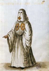 Kåber fra den hellige treenigheds broderskab (pen & blæk og wc på papir) af Jan van Grevenbroeck