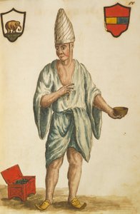 Udforskeren, Gaspare Balbi i regionen Peru, af Jan Van Grevenbroeck, akvareltegning af Jan van Grevenbroeck