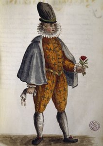 Ung venetiansk, akvarel fra The Venetian clothes, i næsten alle aldre flittigt indsamlet og malet i det 18. århundrede, af Jan van Grevenbroek eller Giovanni Grevenbroich (1731-1807), Italien af Jan van Grevenbroeck