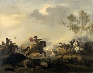 Kavaleri angreb af Jan van Huchtenburg