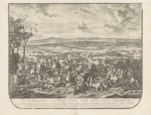 Ontzet van Turijn, 1706 Visning og repræsentation af slaget givet før Torino den 7. september 1706 (titel på objekt) af Jan van Huchtenburg