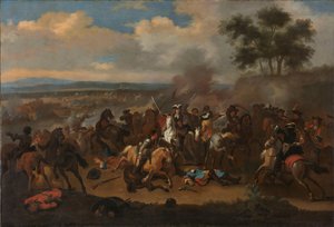 Slaget ved Boyne, Irland, mellem Kings James II og William III, 12. juli 1690