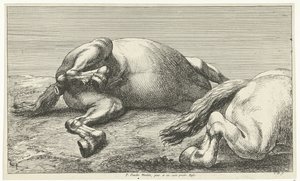 To faldne heste, den højre set fra siden Dead Horses (serietitel)