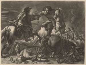 To kæmpende ryttere af Jan van Huchtenburgh