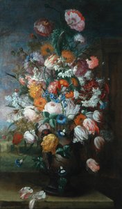 Blomster, Studier med Iriser, 1682 af Jan van Huysum