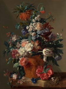 "" Vase of flowers "" dani af Jan van Huysum