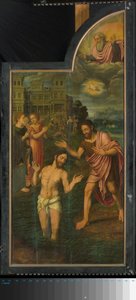 Triptykon med scener fra Johannes Døberens liv, højre panel af Jan van II Coninxloo