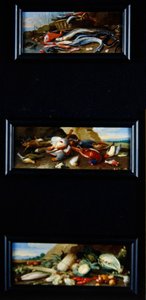 Stillebenstableauer - fisk, vildt, grøntsager af Jan van Kessel the Elder