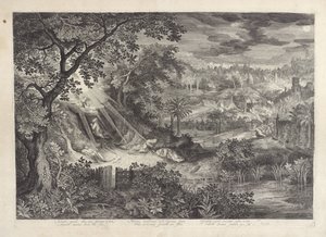 Landskab med Kristus i Getsemane Have af Jan van Londerseel