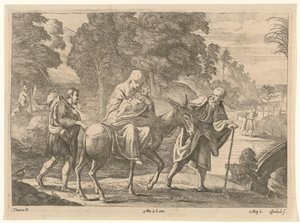 Flyvning til Egypten af Jan van Ossenbeeck